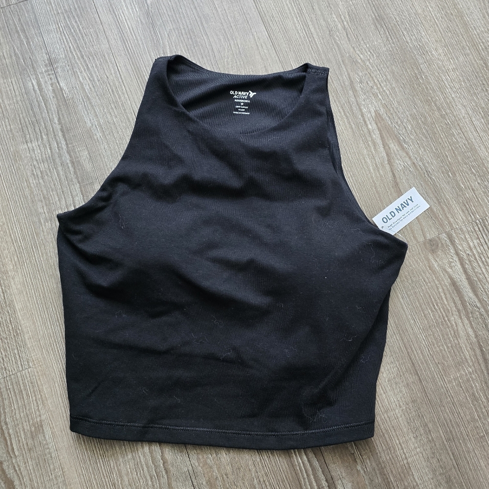 old Navy crop excercise tank with shelf bra size medium
